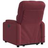 vidaXL Fauteuil inclinable de massage &eacute;lectrique Rouge bordeaux Tissu