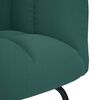 vidaXL Chaise &agrave; bascule Vert fonc&eacute; Tissu