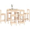 vidaXL Ensemble de bar 7 pcs Bois de pin massif