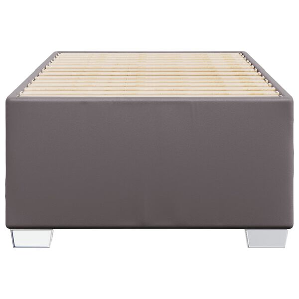 vidaXL Cadre de lit sans matelas gris 90x200 cm similicuir