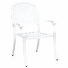 vidaXL Chaise de jardin 2 pcs Blanc 55 x 56,5 x 91cm Aluminium