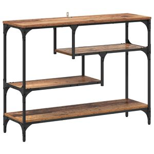 vidaXL Table console Bois ancien 100 x 30 x 75 cm Bois d'ing&eacute;nierie