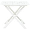 vidaXL Table pliable de jardin Blanc 79x72x70 cm Plastique