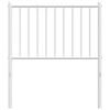 vidaXL T&ecirc;te de lit de remplacement m&eacute;tal blanc 75 cm