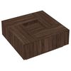 vidaXL Table basse ch&ecirc;ne marron 100x100x40 cm bois d'ing&eacute;nierie