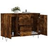 vidaXL Buffet chêne fumé 101,5x35x70 cm bois d'ingénierie