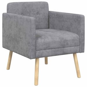 vidaXL Fauteuil d'appoint Gris clair Tissu Chenille