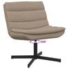 vidaXL Chaise pivotante Cappuccino 63 x 75 x 76 cm PU