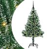 vidaXL Arbre de No&euml;l artificiel floconn&eacute; de neige avec lumi&egrave;re LED