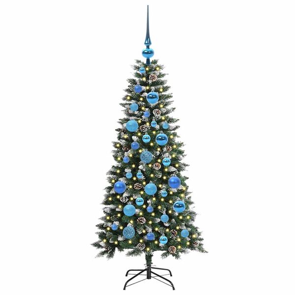 vidaXL Sapin de No&euml;l artificiel Vert 120 cm PVC, plastique et acier