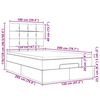 vidaXL Cadre de lit ottoman avec matelas taupe 120x200 cm tissu