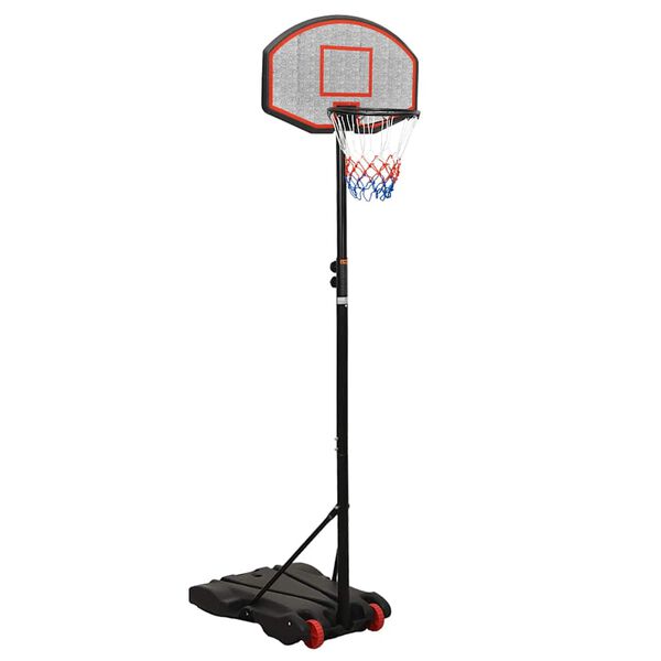 vidaXL Support de basket-ball Noir 216-250 cm Poly&eacute;thyl&egrave;ne