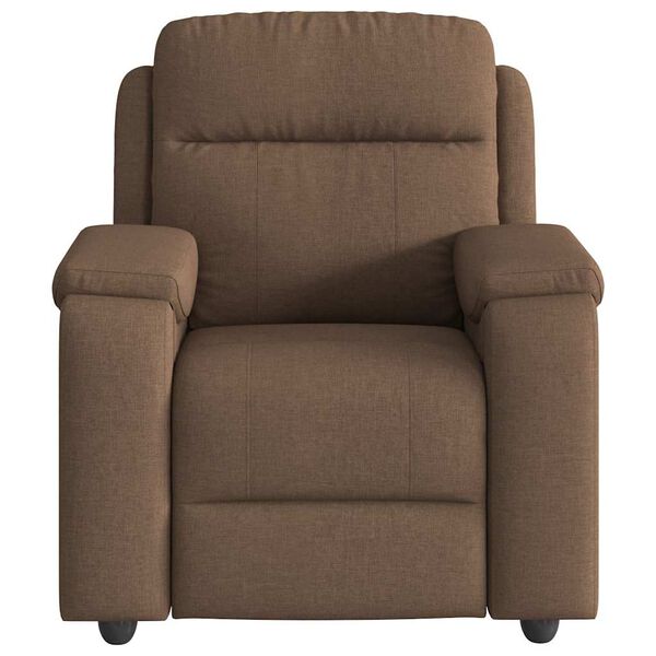 vidaXL Fauteuil de massage inclinable Marron Tissu