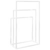 vidaXL Porte-serviettes sur pied Blanc 48x24x79 cm Fer