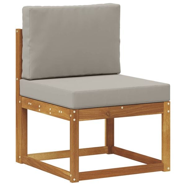 vidaXL Ensemble de canap&eacute;s d'ext&eacute;rieur 7 pcs Gris Naturel et Clair