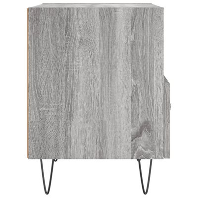 vidaXL Table de chevet sonoma gris 40x35x47,5 cm bois d’ingénierie
