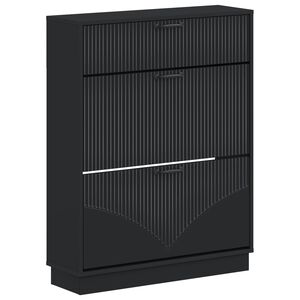vidaXL Cabinet &agrave; chaussures HOORN 78 x 24 x 100 cm Bois d'ing&eacute;nierie
