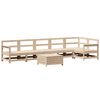 vidaXL Salon de jardin 7 pcs bois de pin massif