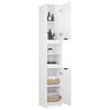 vidaXL Armoire de salle de bain blanc brillant 32x34x188,5 cm