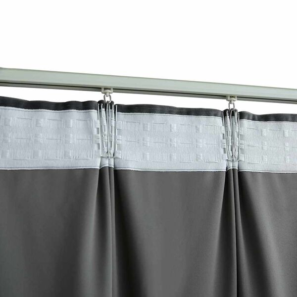vidaXL Rideaux occultants et crochet 2pcs Velours Anthracite 140x175cm