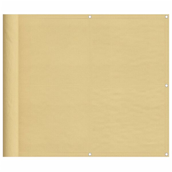 vidaXL &Eacute;cran de balcon sable 90x700 cm 100% polyester oxford