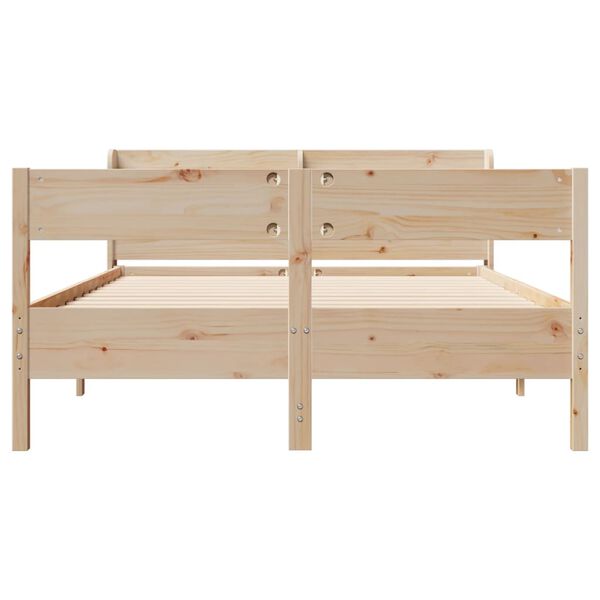 vidaXL Cadre de lit sans matelas 120x200 cm bois de pin massif