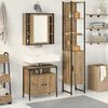 vidaXL Ensemble de mobilier de salle de bain 3 pcs Ch&ecirc;ne artisanal