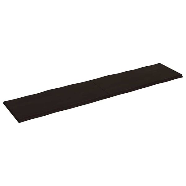 vidaXL Dessus de table bois massif traité bordure assortie