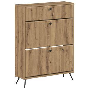 vidaXL Cabinet &agrave; chaussures BREDA 78 x 24 x 103 cm Bois d'ing&eacute;nierie