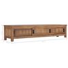 vidaXL Meuble TV 150 x 30 x 30 cm Bois de teck massif
