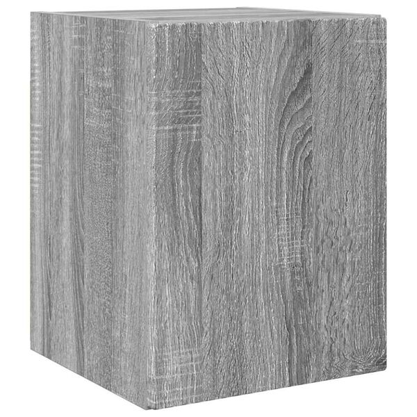 vidaXL Meuble TV mural Gris Sonoma 30 x 31 x 40 cm Bois d'ing&eacute;nierie