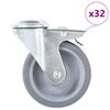 vidaXL 32 pcs Roulettes pivotantes &agrave; trou de boulon 100 mm