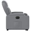 vidaXL Fauteuil inclinable électrique gris clair tissu