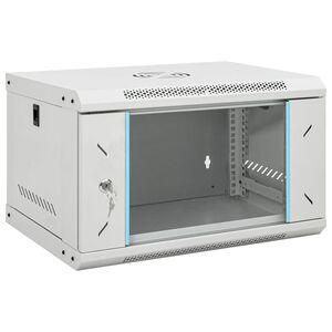 vidaXL Armoire r&eacute;seau murale 6U 19" IP20 53 x 40 x 30 cm