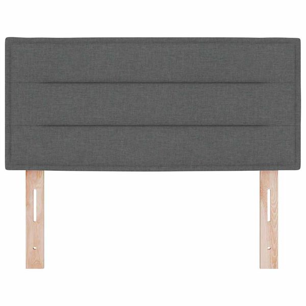 vidaXL Tête de lit avec tête de lit Gris foncé 100 cm Cuir synthétique