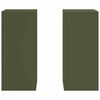 vidaXL Support de Plante 2 pcs Vert olive 24 x 24 x 55 cm Acier