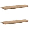 vidaXL Coussins de Banc VIANEN 2 pc 100 % polyester Sable