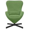 vidaXL Fauteuil œuf Vert clair 63 x 73 x 90 cm Velours