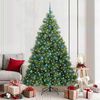 vidaXL Sapin de No&euml;l artificiel avec 300 LED Vert 210 cm PE et PVC