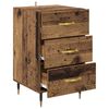 vidaXL Cabinet de chevet Bois ancien 40 x 40 x 66 cm Bois d'ing&eacute;nierie