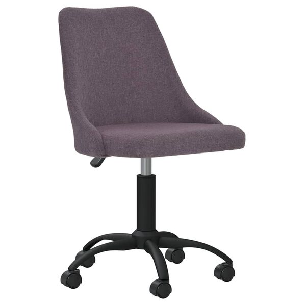 vidaXL Chaise pivotante &agrave; manger Taupe Tissu