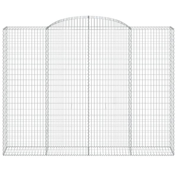 vidaXL Paniers à gabions arqués 6 pcs 300x50x220/240 cm fer galvanisé