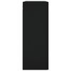 vidaXL Armoires murales 2 pcs noir bois d'ing&eacute;nierie