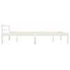 vidaXL Cadre de lit sans matelas blanc bois de pin massif 140x200 cm