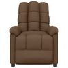 vidaXL Fauteuil inclinable Marron Tissu
