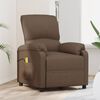 vidaXL Fauteuil de massage Marron Tissu