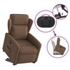 vidaXL Fauteuil inclinable &eacute;lectrique marron tissu