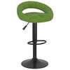 vidaXL Tabourets de bar lot de 2 vert clair velours