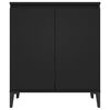 vidaXL Buffet noir 60x35x70 cm bois d'ingénierie