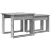 vidaXL Ensemble de tables basses 2 pcs Gris b&eacute;ton Bois d'ing&eacute;nierie